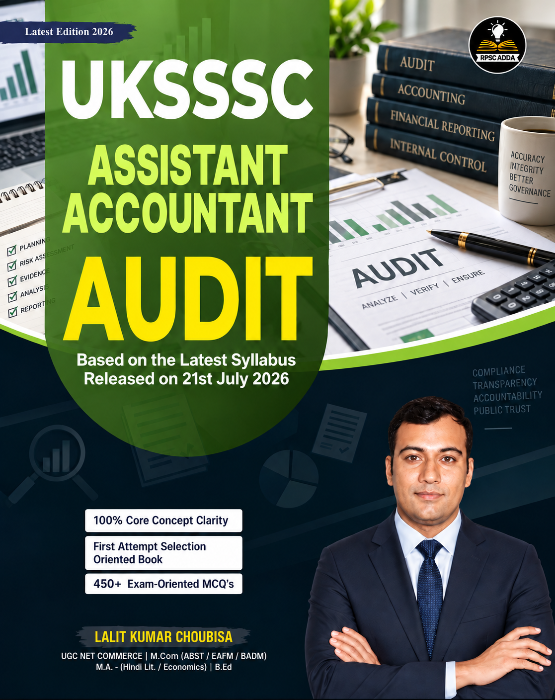 UKSSSC Assistant Accountant - AUDIT Book (Latest 2026 Edition) by Lalit Kumar Choubisa | RPSC ADDA