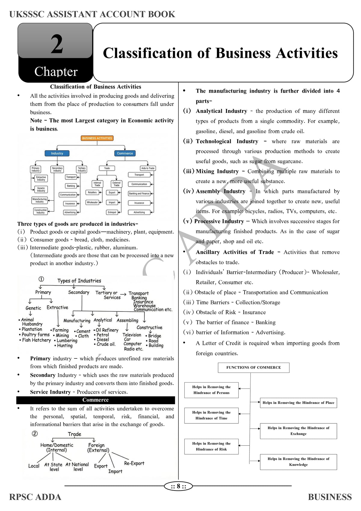 UKSSSC Assistant Accountant Book (Business) - Latest Edition 2026 | 1800+ MCQs | RPSC Adda