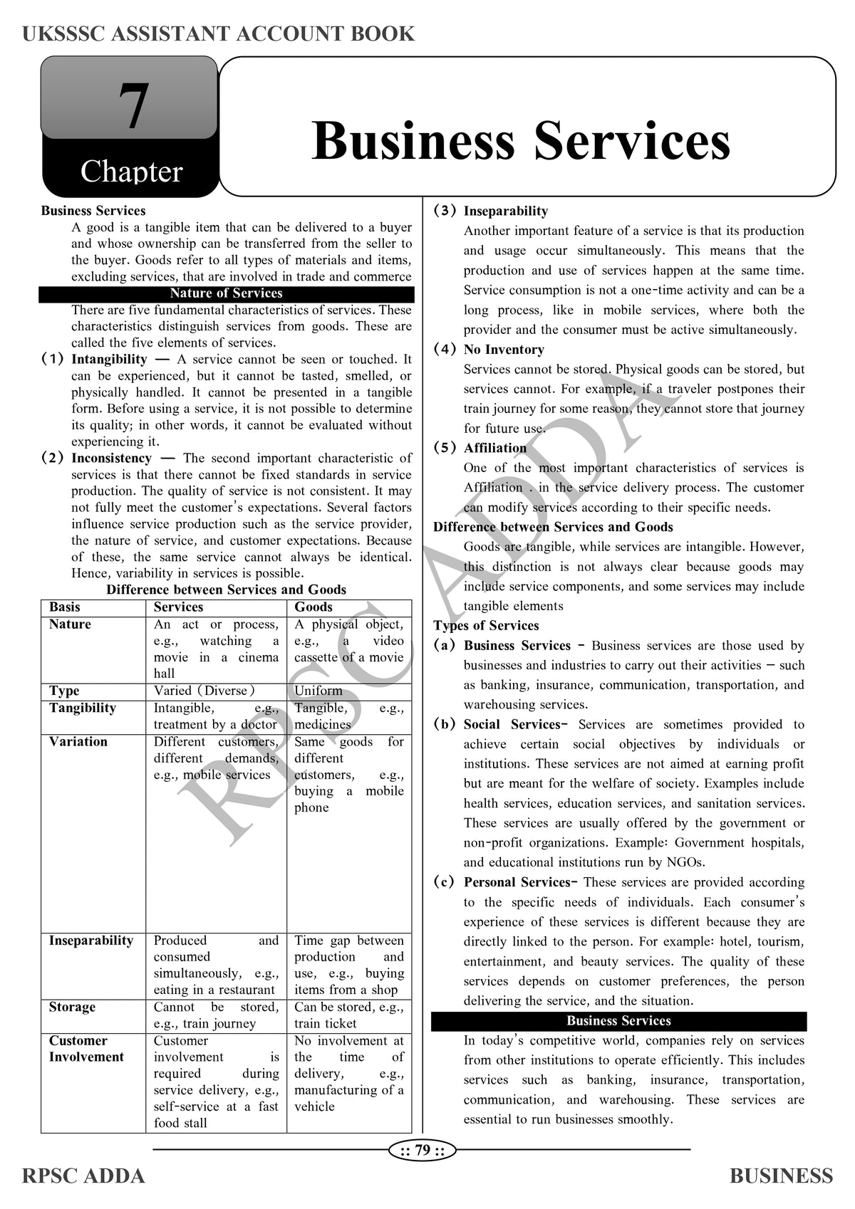 UKSSSC Assistant Accountant Book (Business) - Latest Edition 2026 | 1800+ MCQs | RPSC Adda