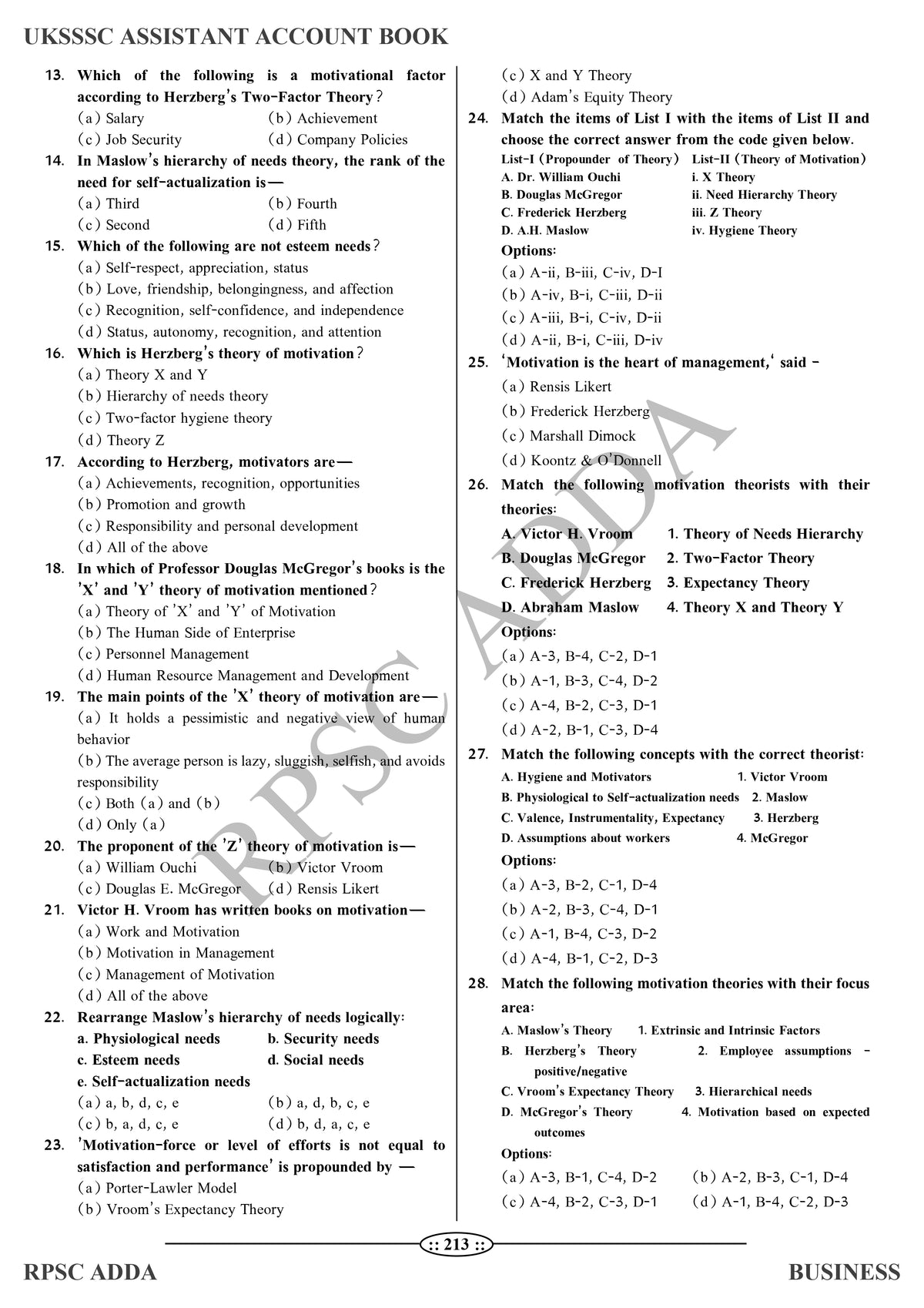 UKSSSC Assistant Accountant Book (Business) - Latest Edition 2026 | 1800+ MCQs | RPSC Adda