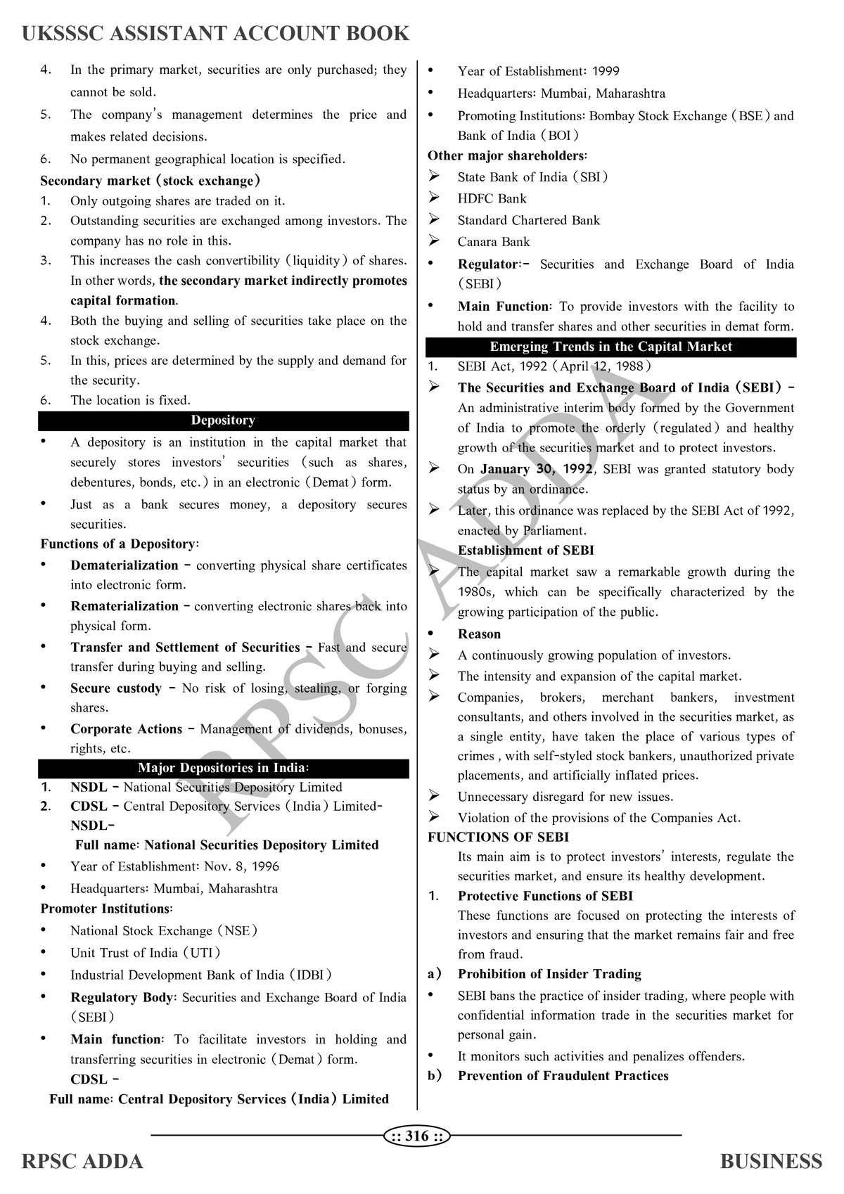UKSSSC Assistant Accountant Book (Business) - Latest Edition 2026 | 1800+ MCQs | RPSC Adda