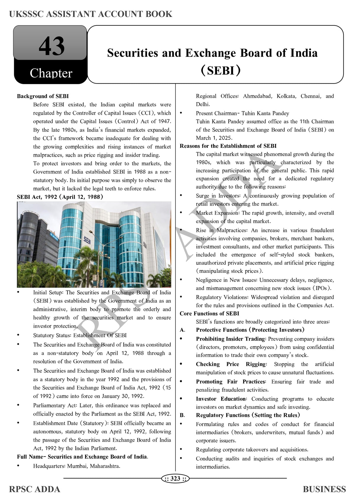 UKSSSC Assistant Accountant Book (Business) - Latest Edition 2026 | 1800+ MCQs | RPSC Adda