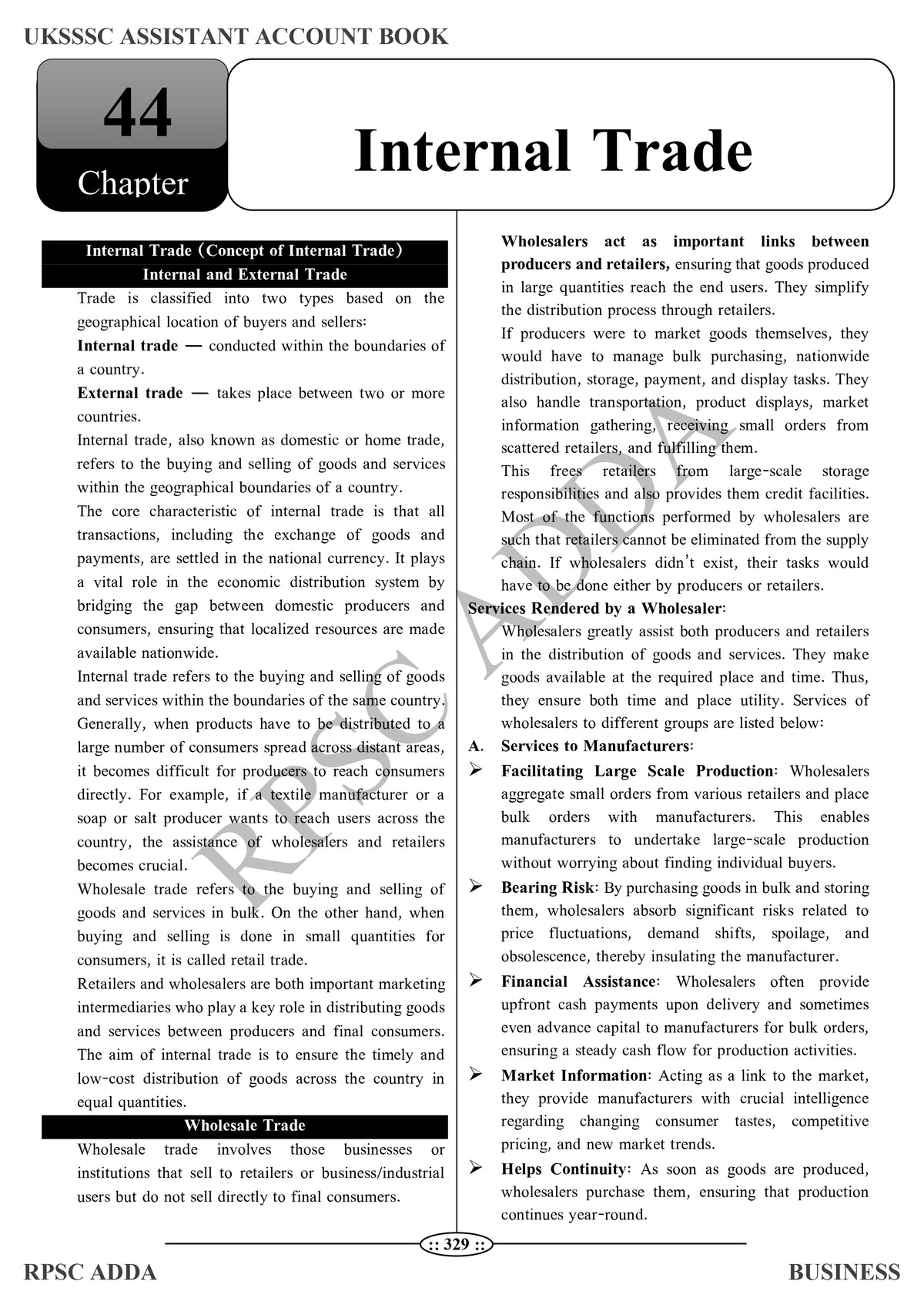 UKSSSC Assistant Accountant Book (Business) - Latest Edition 2026 | 1800+ MCQs | RPSC Adda