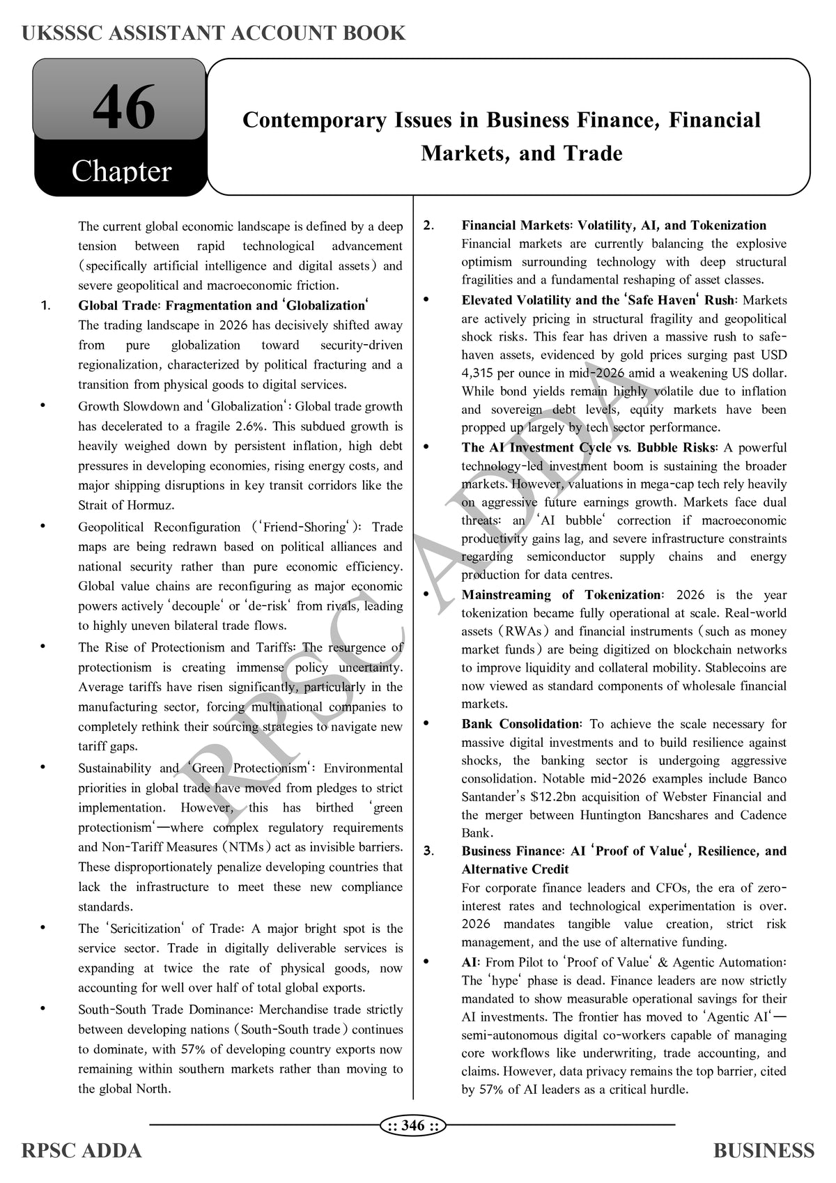 UKSSSC Assistant Accountant Book (Business) - Latest Edition 2026 | 1800+ MCQs | RPSC Adda