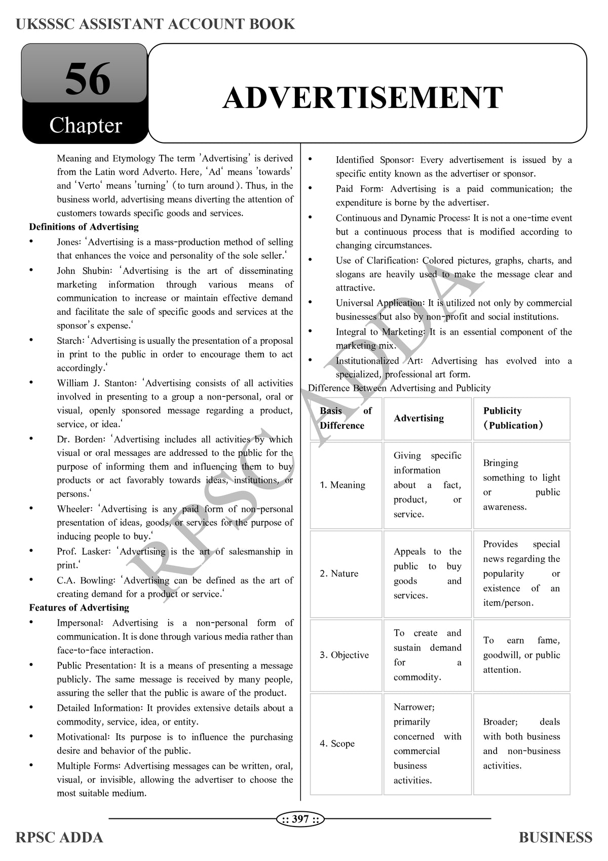 UKSSSC Assistant Accountant Book (Business) - Latest Edition 2026 | 1800+ MCQs | RPSC Adda